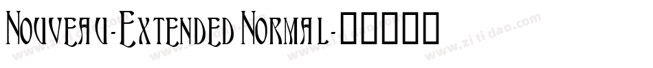Nouveau-Extended Normal字体转换
